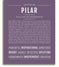 Pilar Personalized Name Meaning Art Prints – Name Stories