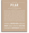 Pilar | Name Art Print – Name Stories