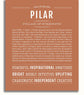 Pilar | Name Art Print – Name Stories