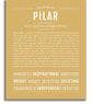 Pilar | Name Art Print – Name Stories