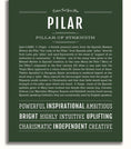Pilar | Name Art Print – Name Stories