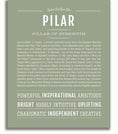 Pilar | Name Art Print – Name Stories