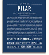 Pilar | Name Art Print – Name Stories