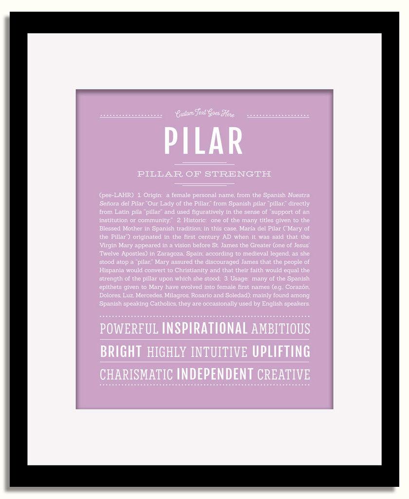 Frame Options | Lilac | Black Frame, Matted