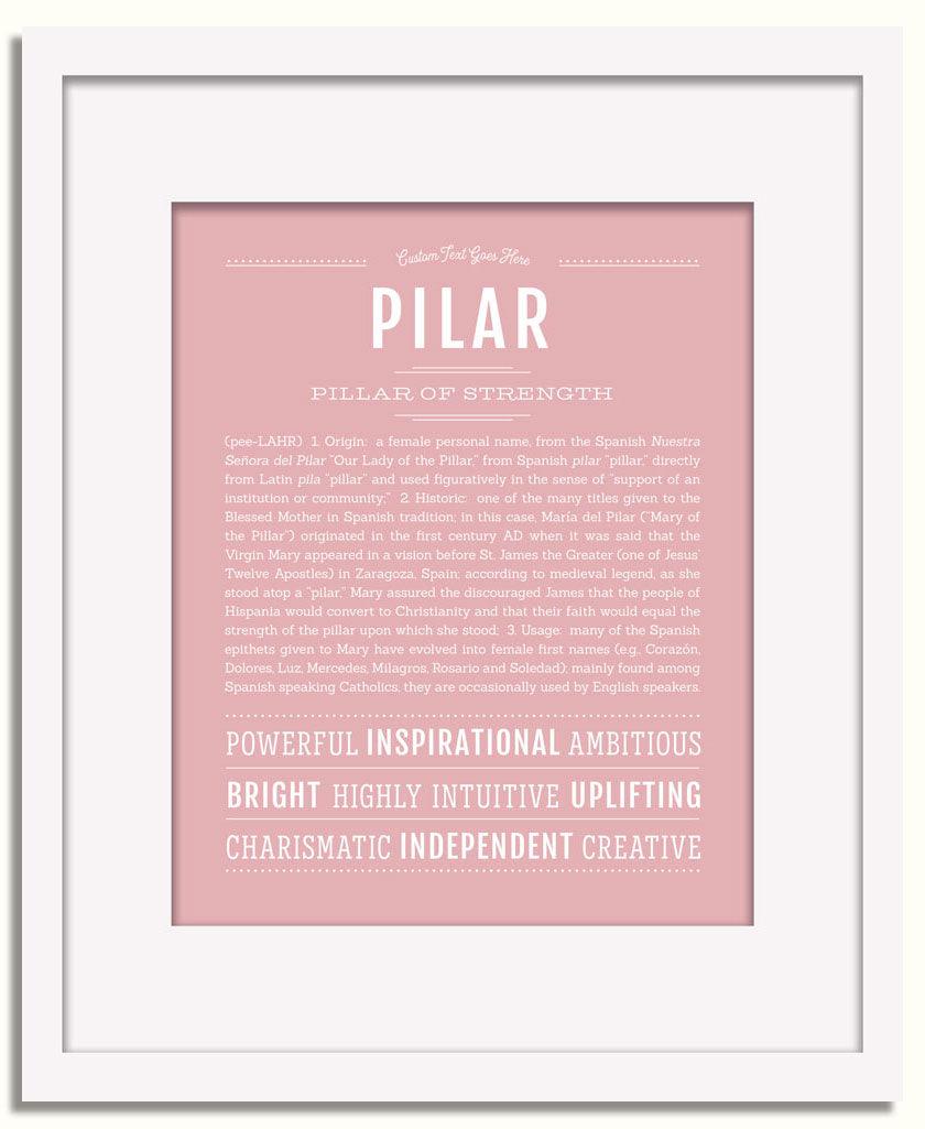 Frame Options | Dusty Rose | White Frame, Matted