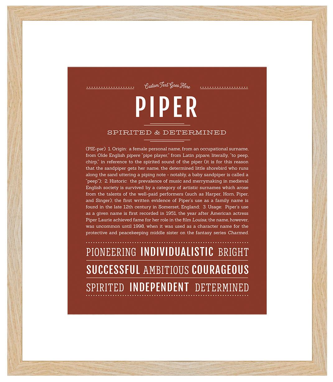 Piper | Name Art Print