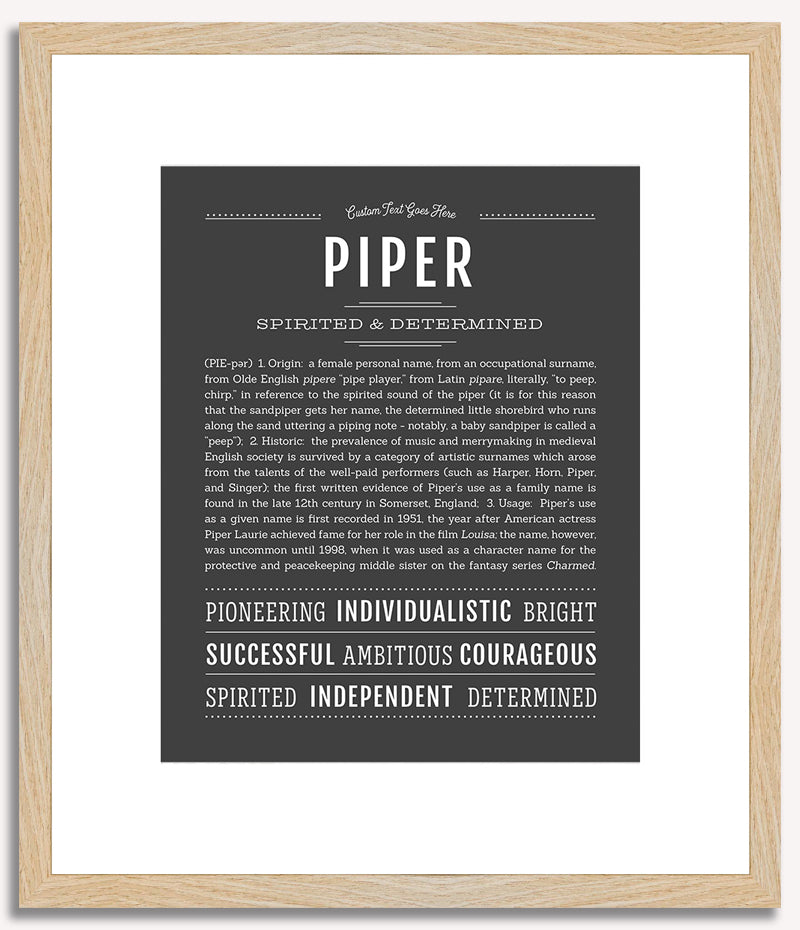 Piper | Name Art Print