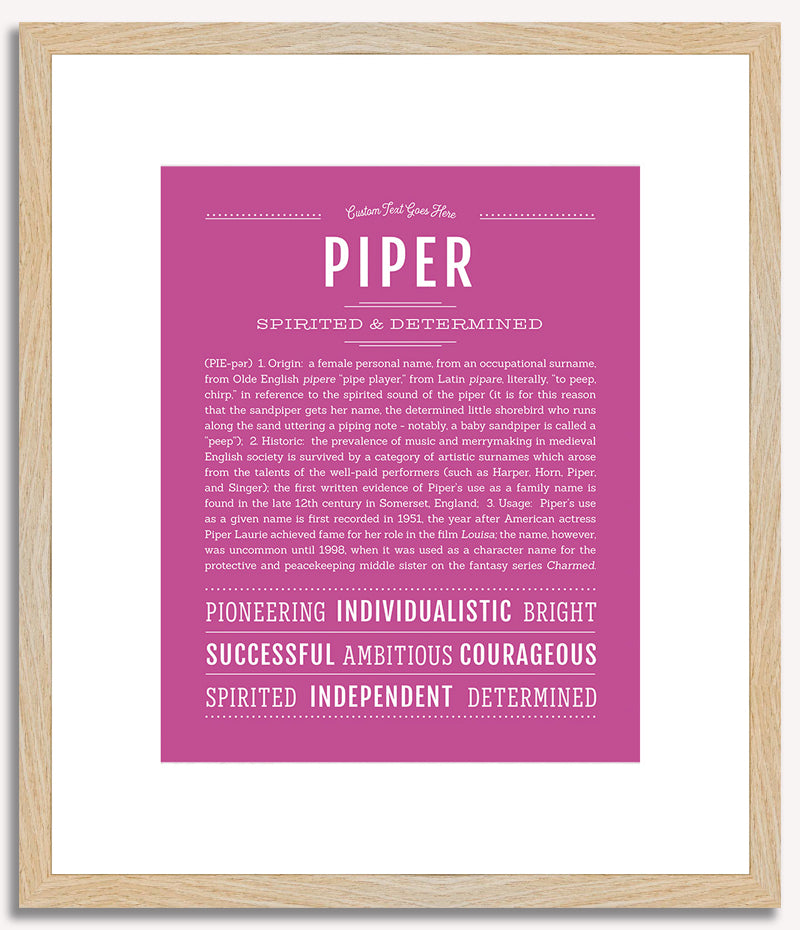 Piper | Name Art Print