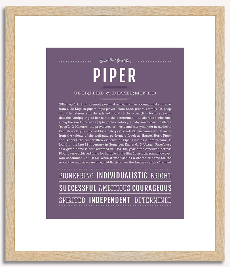 Piper | Name Art Print