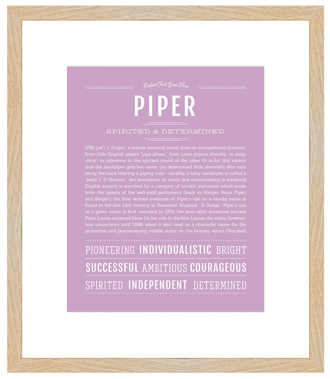 Piper | Name Art Print