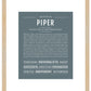 Piper | Name Art Print