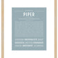 Piper | Name Art Print