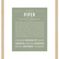 Piper | Name Art Print