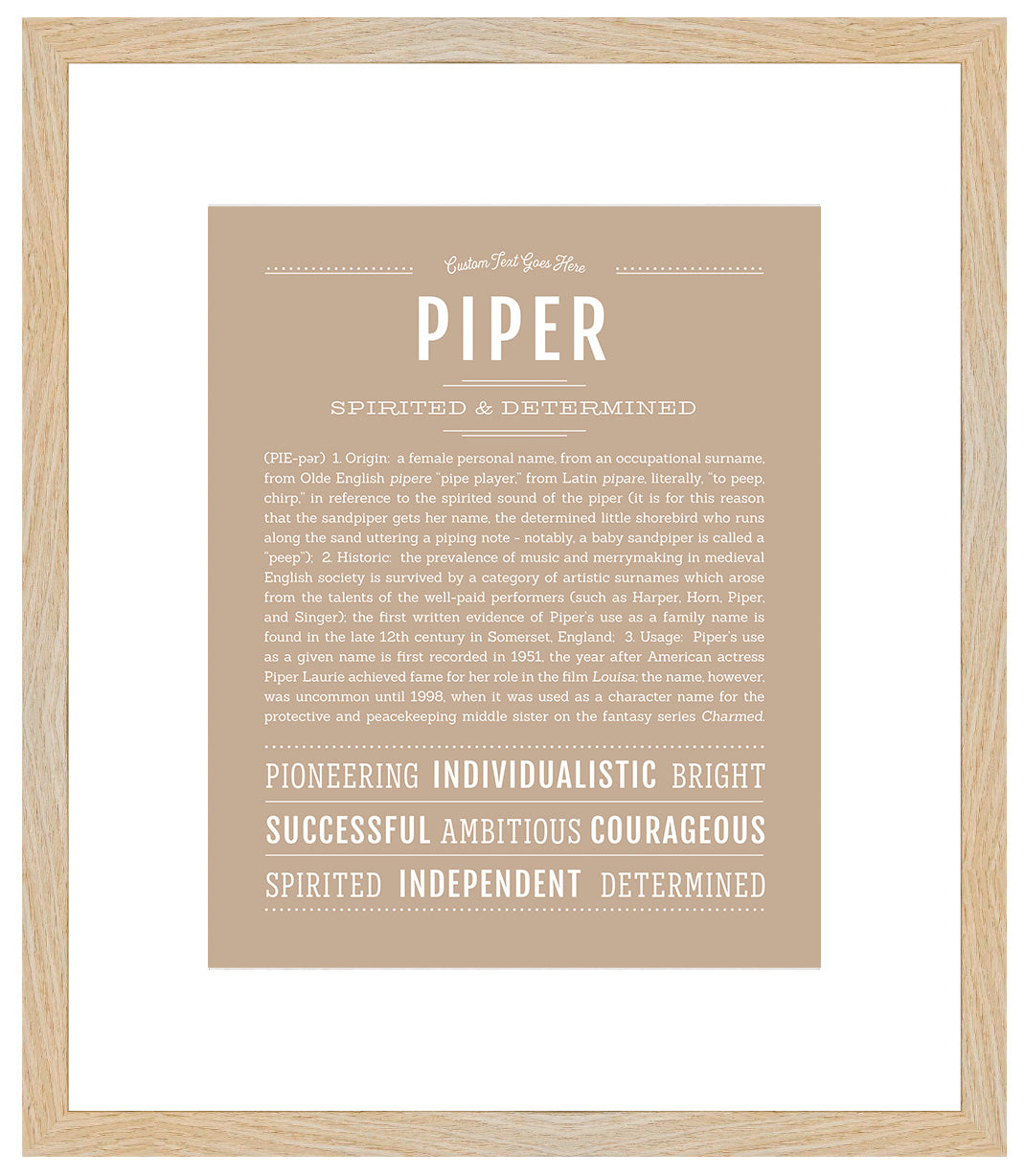 Piper | Name Art Print