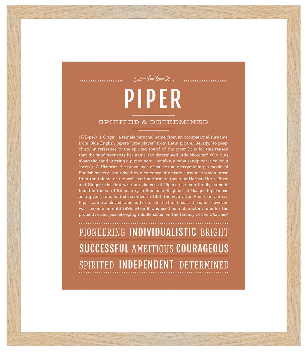 Piper | Name Art Print