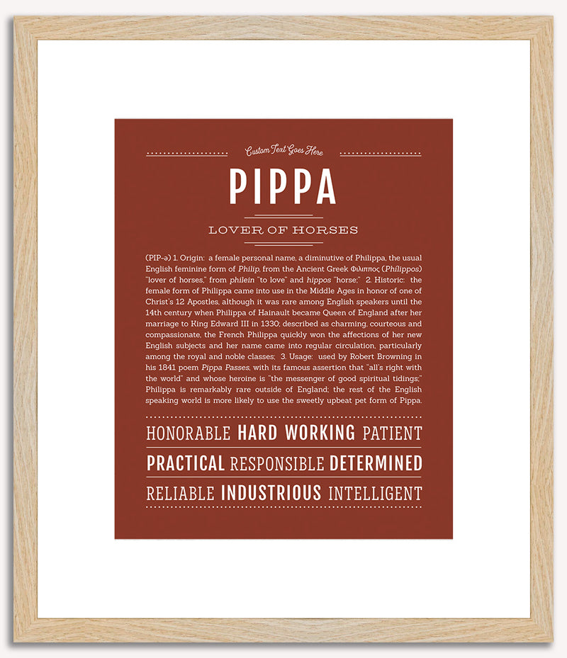 Pippa | Name Art Print