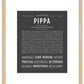 Pippa | Name Art Print