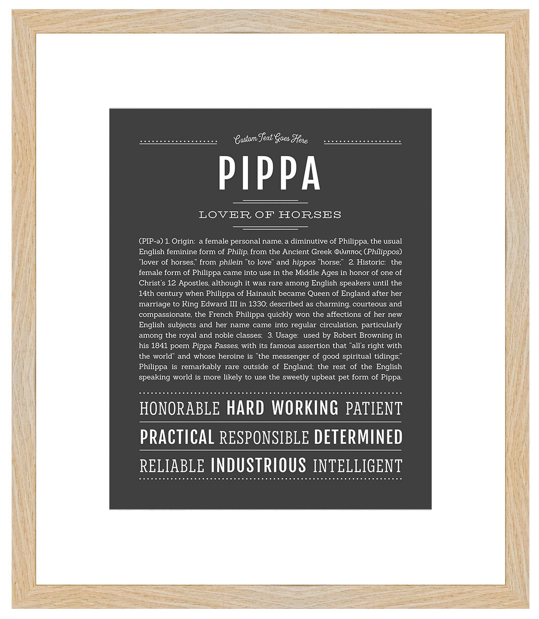 Pippa | Name Art Print