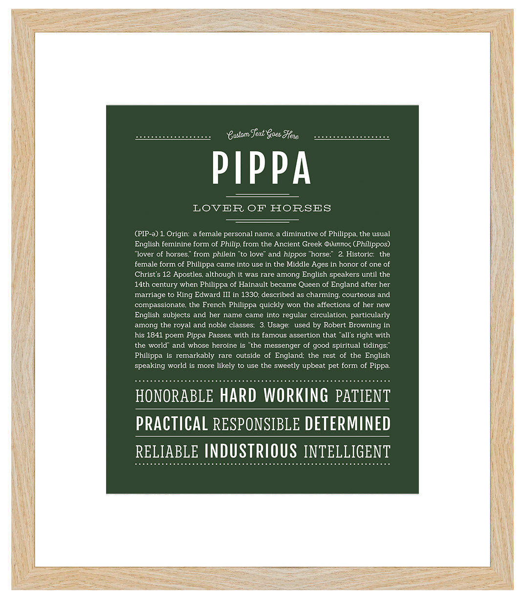 Pippa | Name Art Print