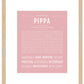 Pippa | Name Art Print