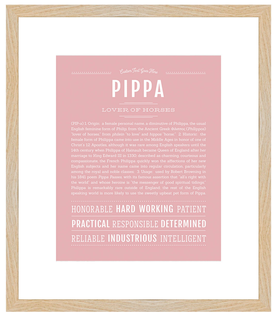 Pippa | Name Art Print