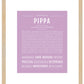 Pippa | Name Art Print