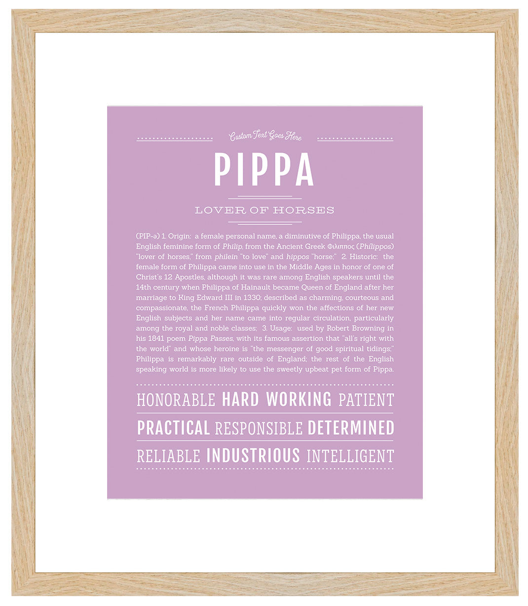 Pippa | Name Art Print