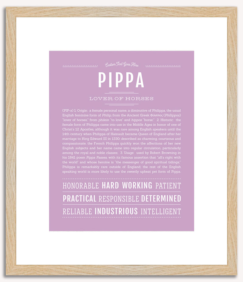 Pippa | Name Art Print