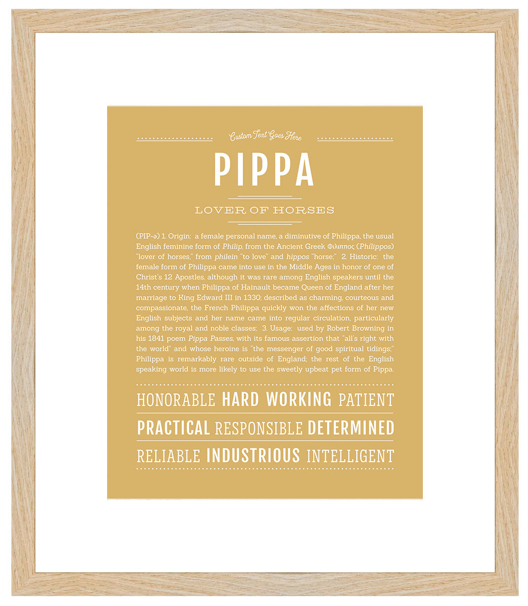 Pippa | Name Art Print