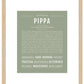 Pippa | Name Art Print