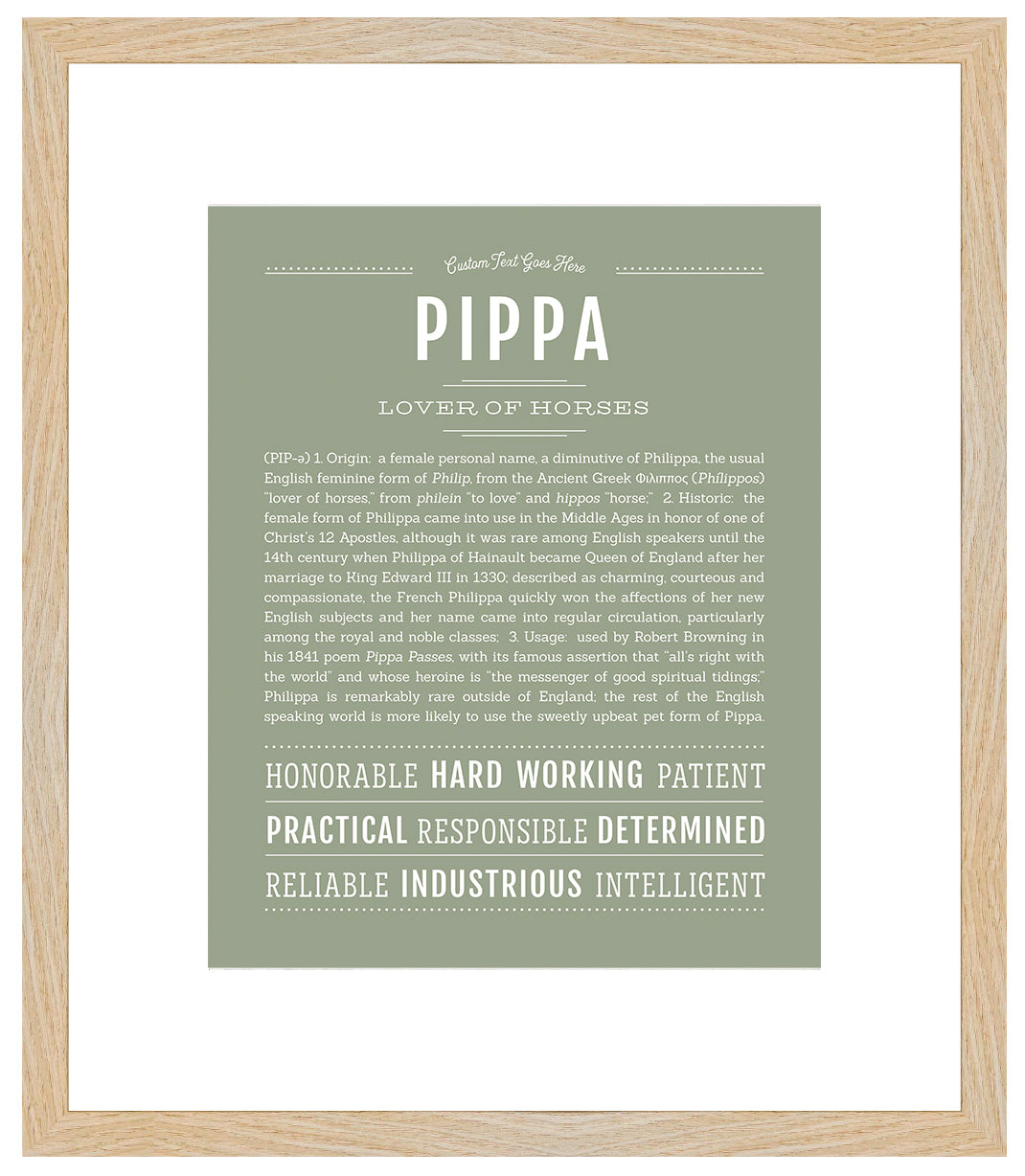 Pippa | Name Art Print