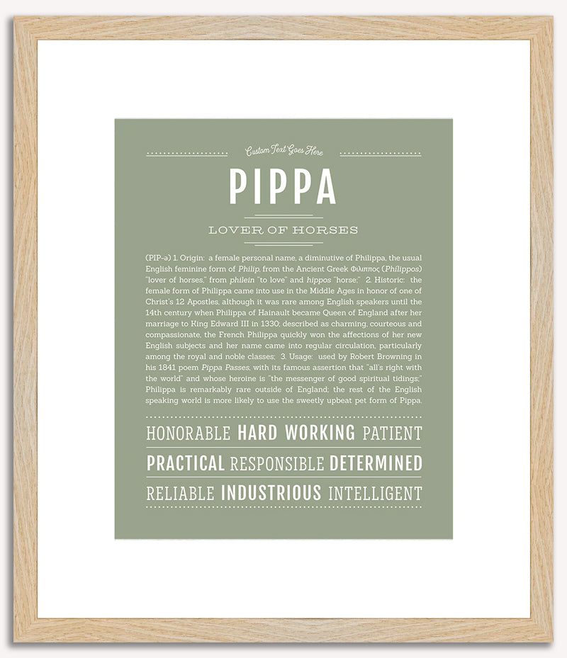 Pippa | Name Art Print