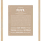 Pippa | Name Art Print