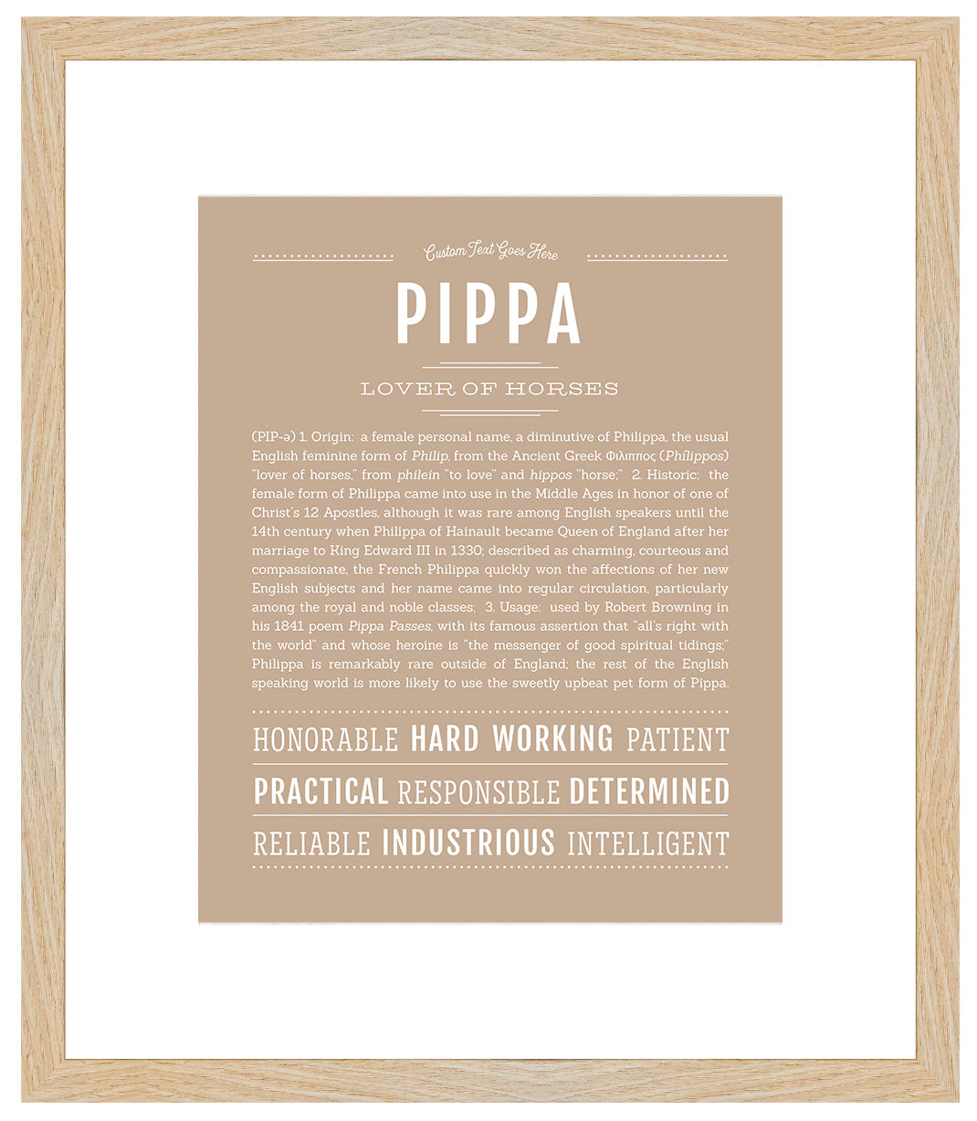 Pippa | Name Art Print