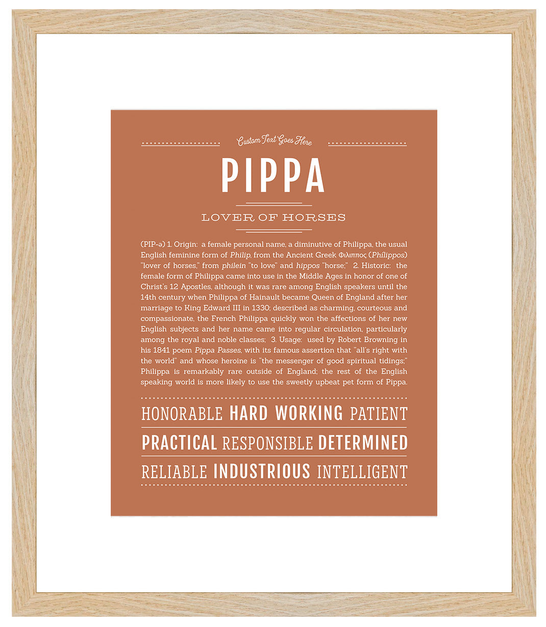 Pippa | Name Art Print