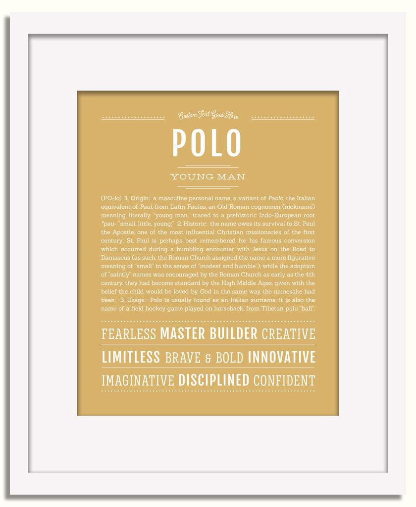 Frame Options | Matte Gold | White Frame, Matted