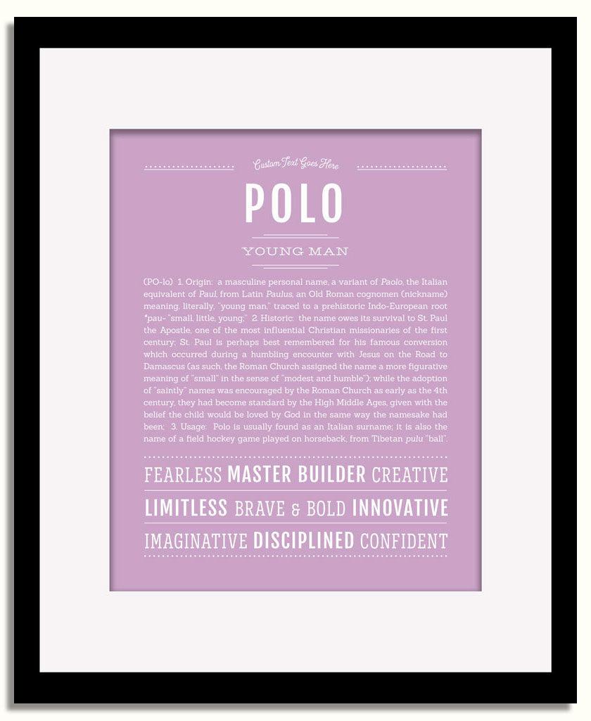 Frame Options | Lilac | Black Frame, Matted