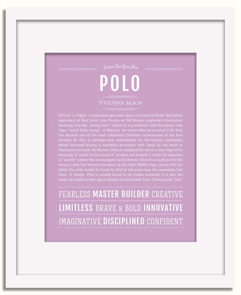 Frame Options | Lilac | White Frame, Matted