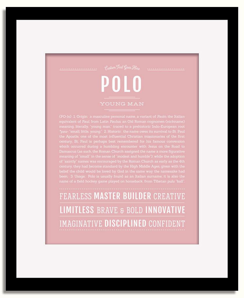 Frame Options | Dusty Rose | Black Frame, Matted