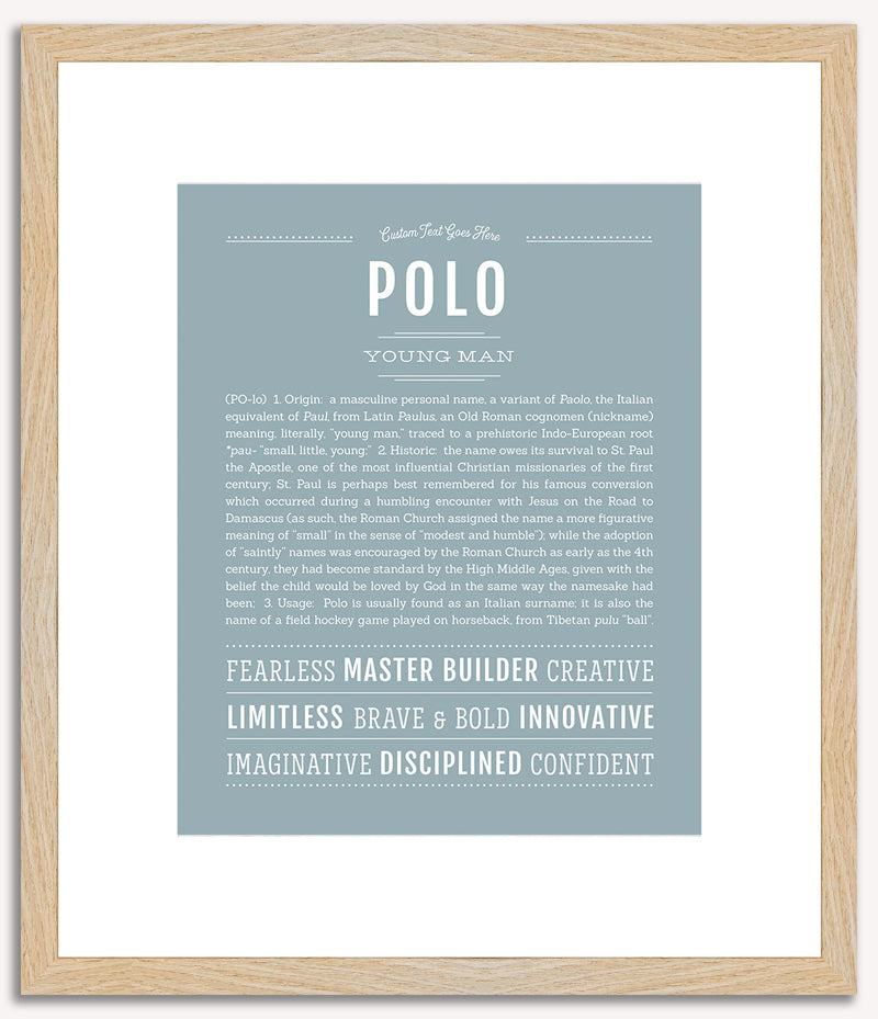 Polo | Name Art Print