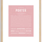 Porter | Name Art Print