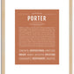 Porter | Name Art Print