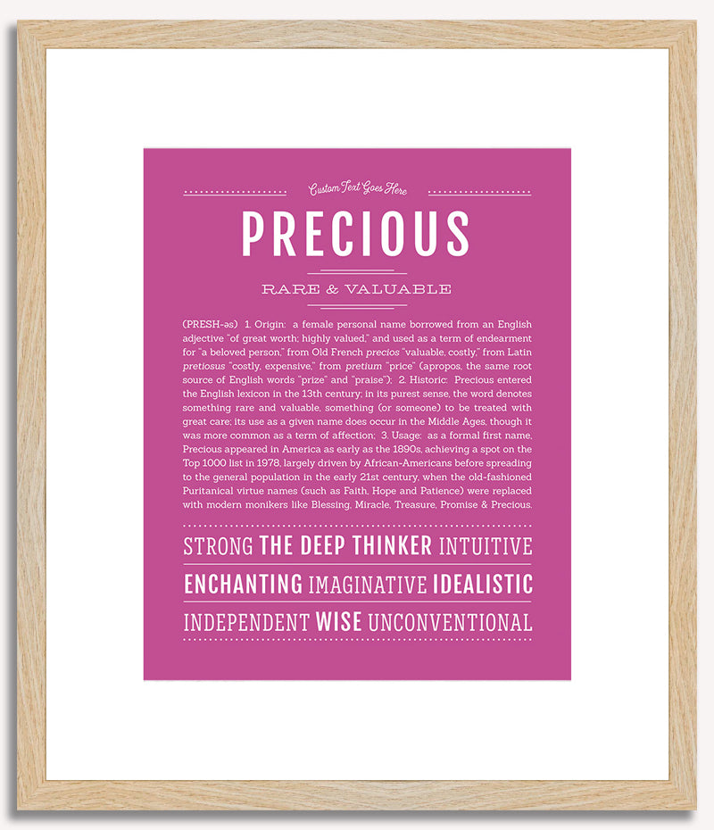 Precious | Name Art Print