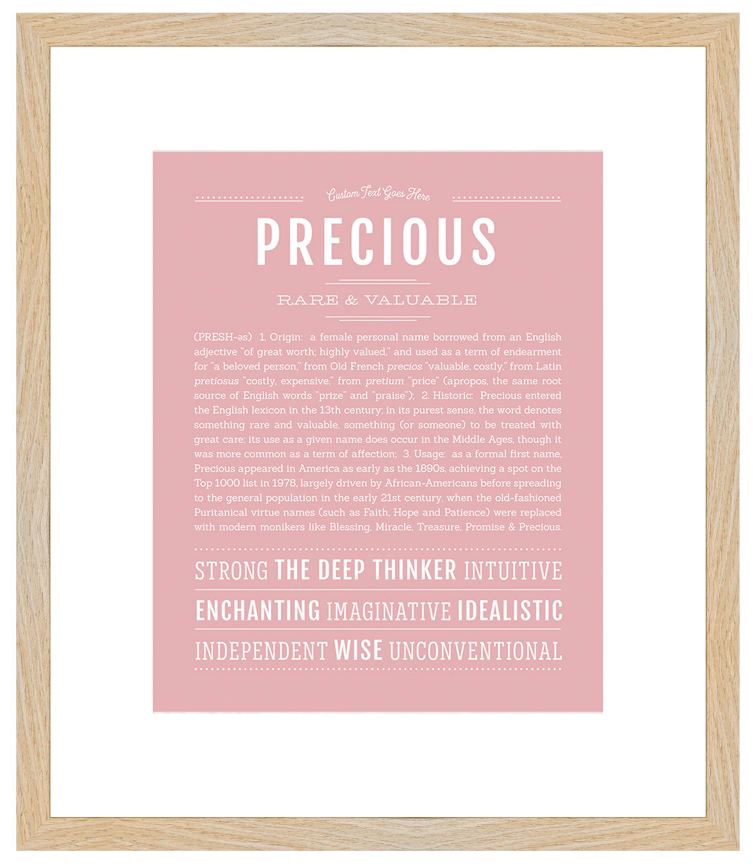 Precious | Name Art Print