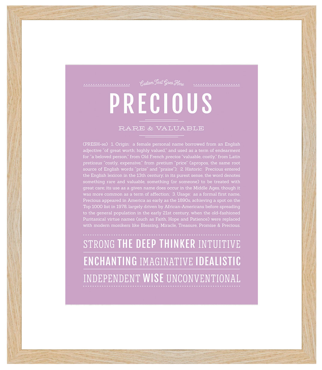 Precious | Name Art Print