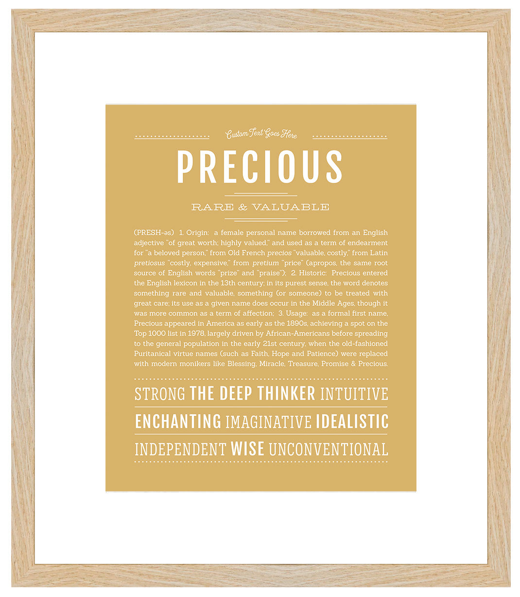 Precious | Name Art Print