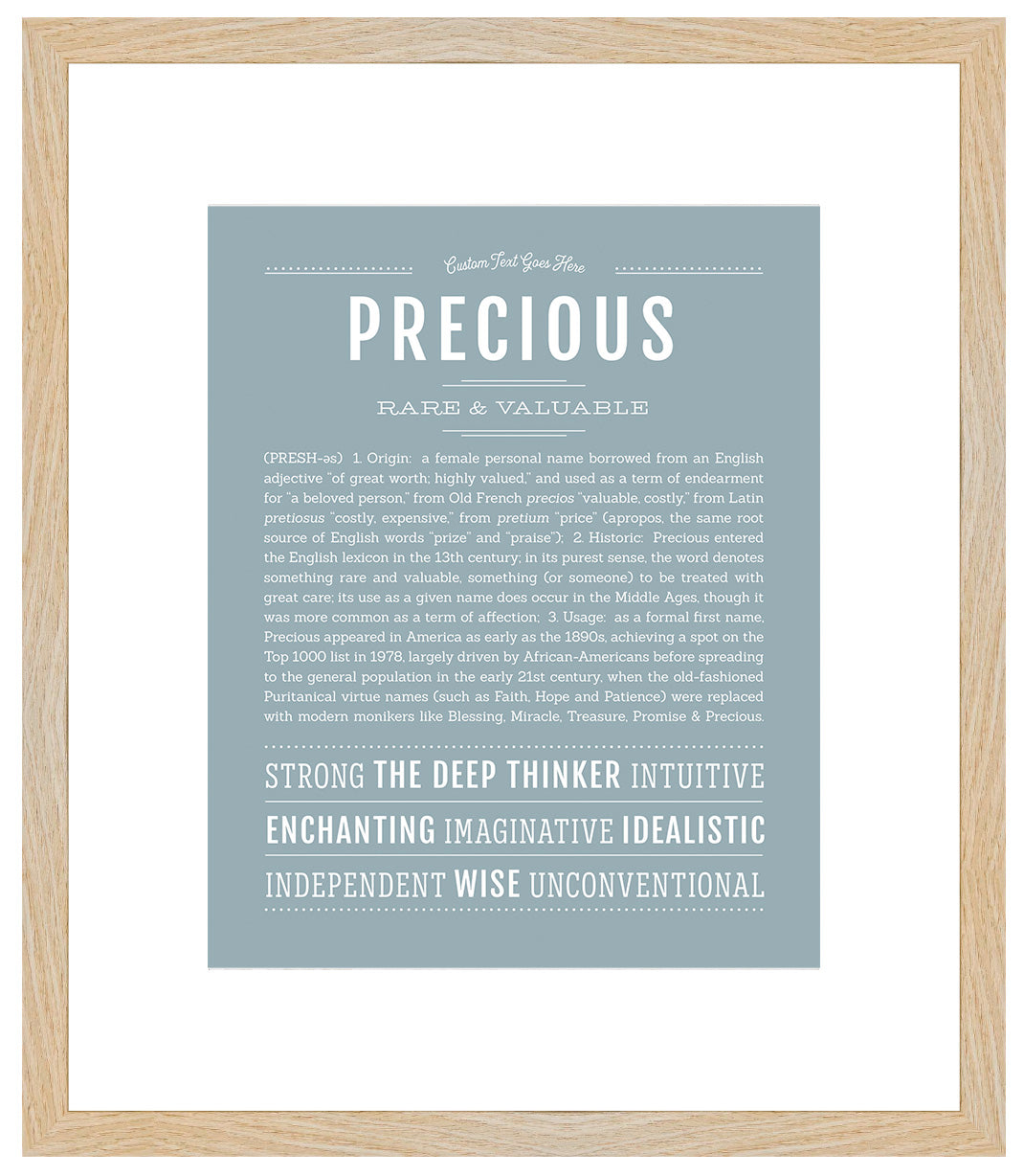 Precious | Name Art Print