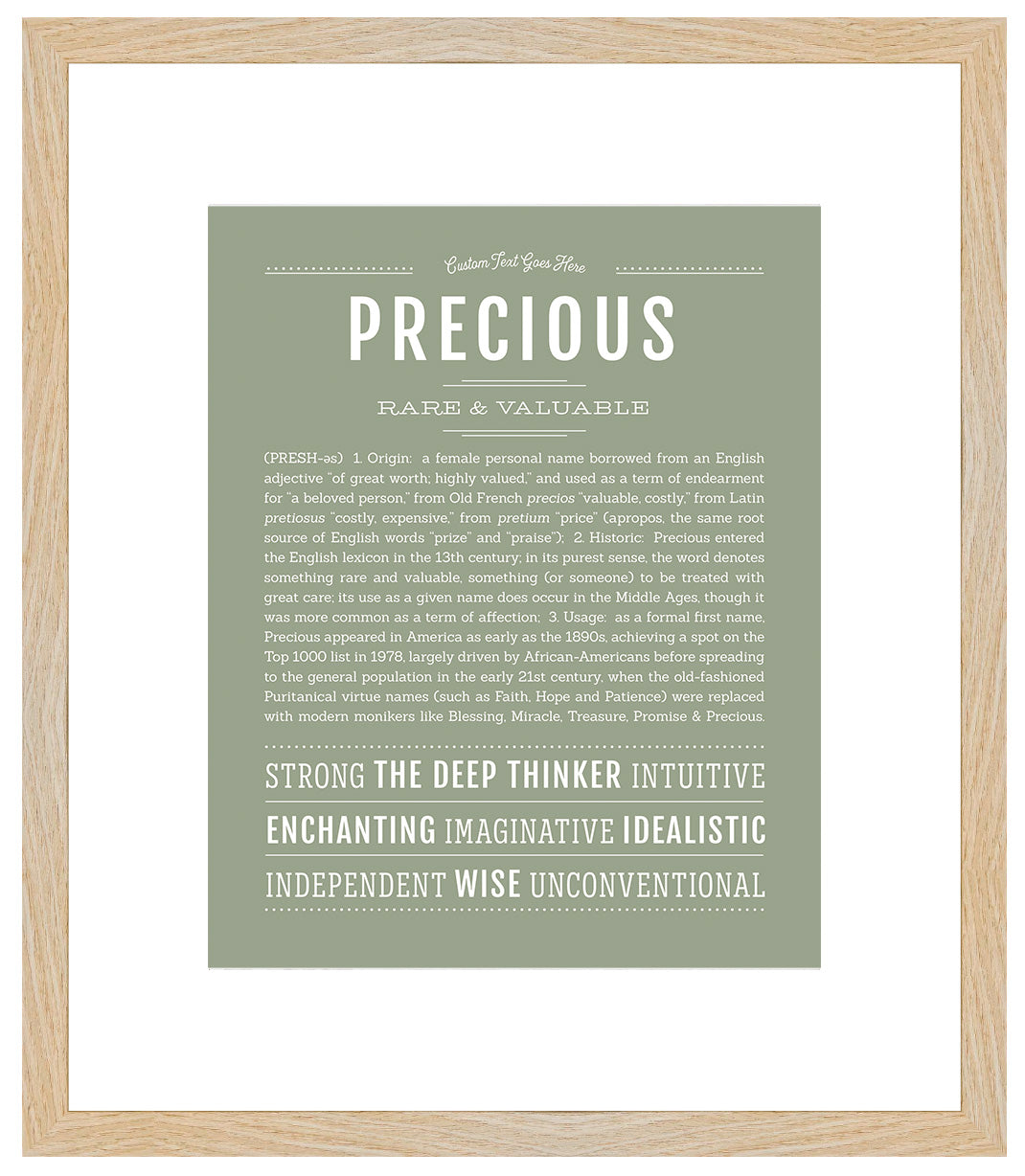 Precious | Name Art Print