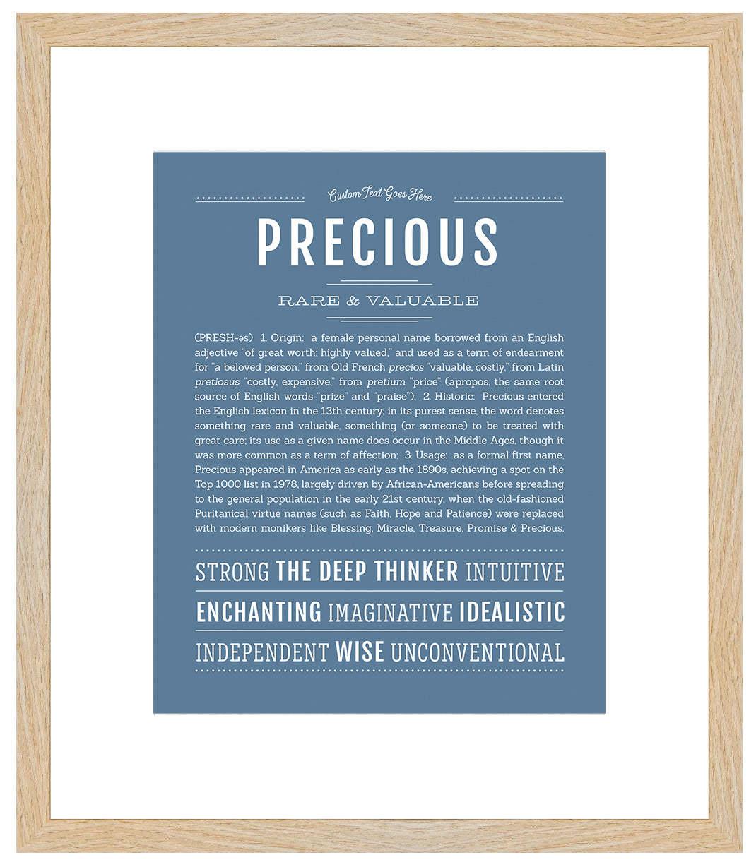 Precious | Name Art Print