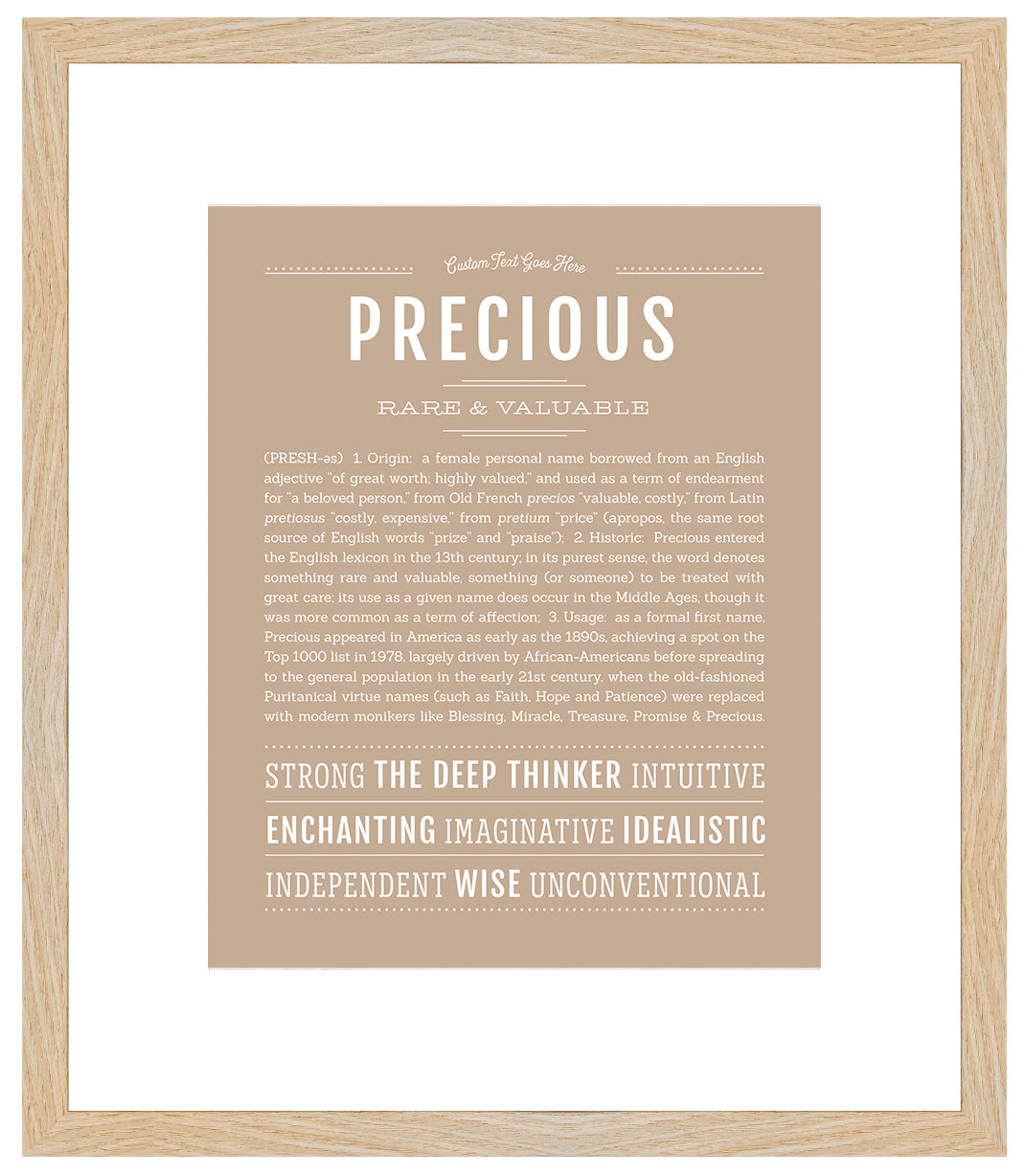 Precious | Name Art Print